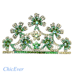 Krone Strass 8668 - grün/silber Krone Strass 8668 - grün/silber